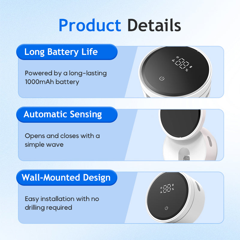 Wall-Mounted UV Sterilizer Smart Toothbrush Holder