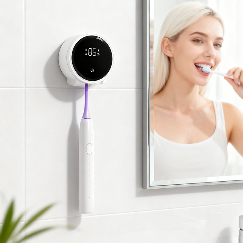 Wall-Mounted UV Sterilizer Smart Toothbrush Holder