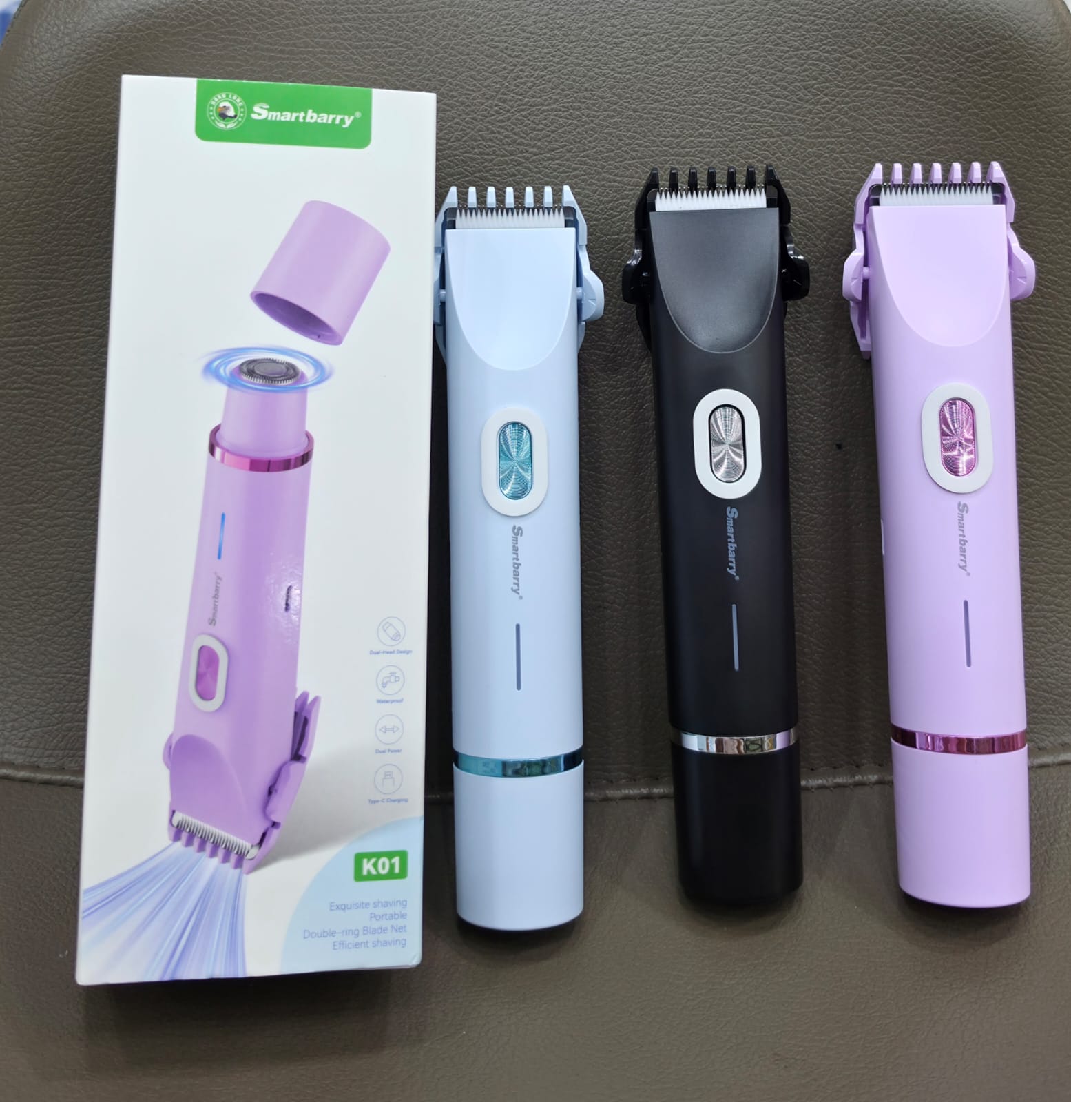 2-in-1 Dual Head Electric Shaver for Women | Waterproof USB Rechargeable Razor